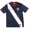 Navy USA retro away jersey with white diagonal sash and crest front view