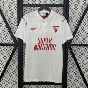 Mens Sevilla Retro Home Jersey 1991/92 front view on display