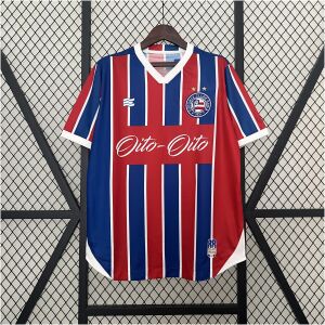 Mens Bahia Commemorative Edition Red Retro Jersey 1988/89 front view on display