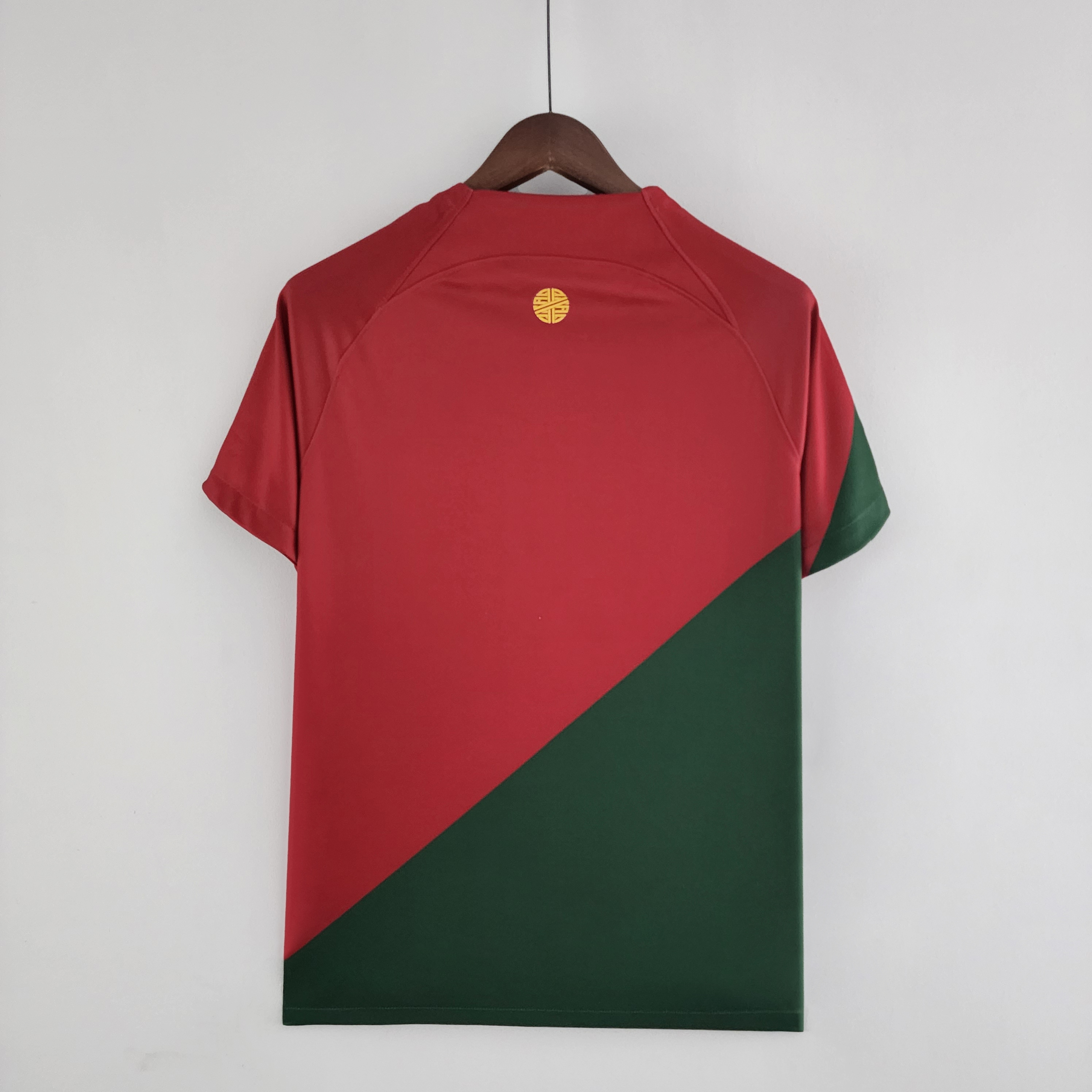 Mens Portugal World Cup Home Jersey 2022 Mens Portugal World Cup Home Jersey 2022 rear view showing authentic team styling