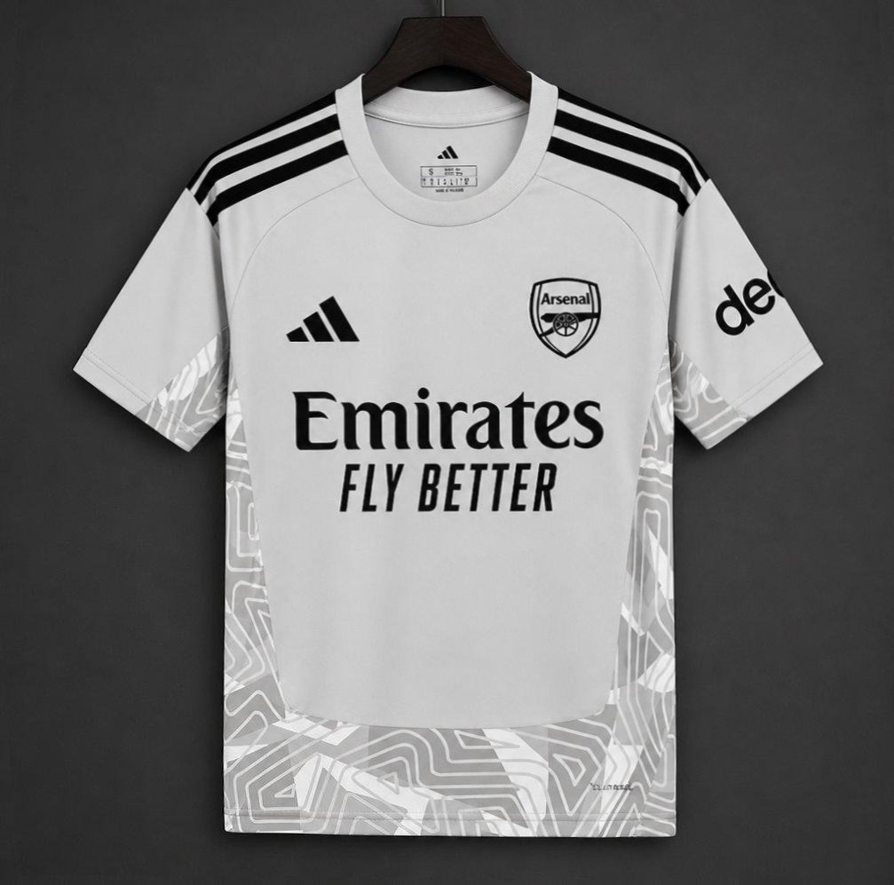 Mens Arsenal Goalkeeper Jersey Grey 2026/27 Mens Arsenal Goalkeeper Jersey Grey 2026/27