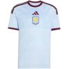 Mens Aston Villa Third Jersey 2026/27 front view with ice blue scrollwork pattern and claret trim