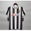 Mens Juventus Retro Home Jersey 2010/11 on hanger showing black and white zigzag lightning stripes