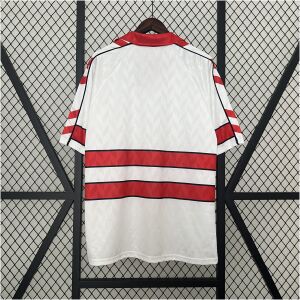 Mens Denmark Retro Away Jersey 1988 back view detail