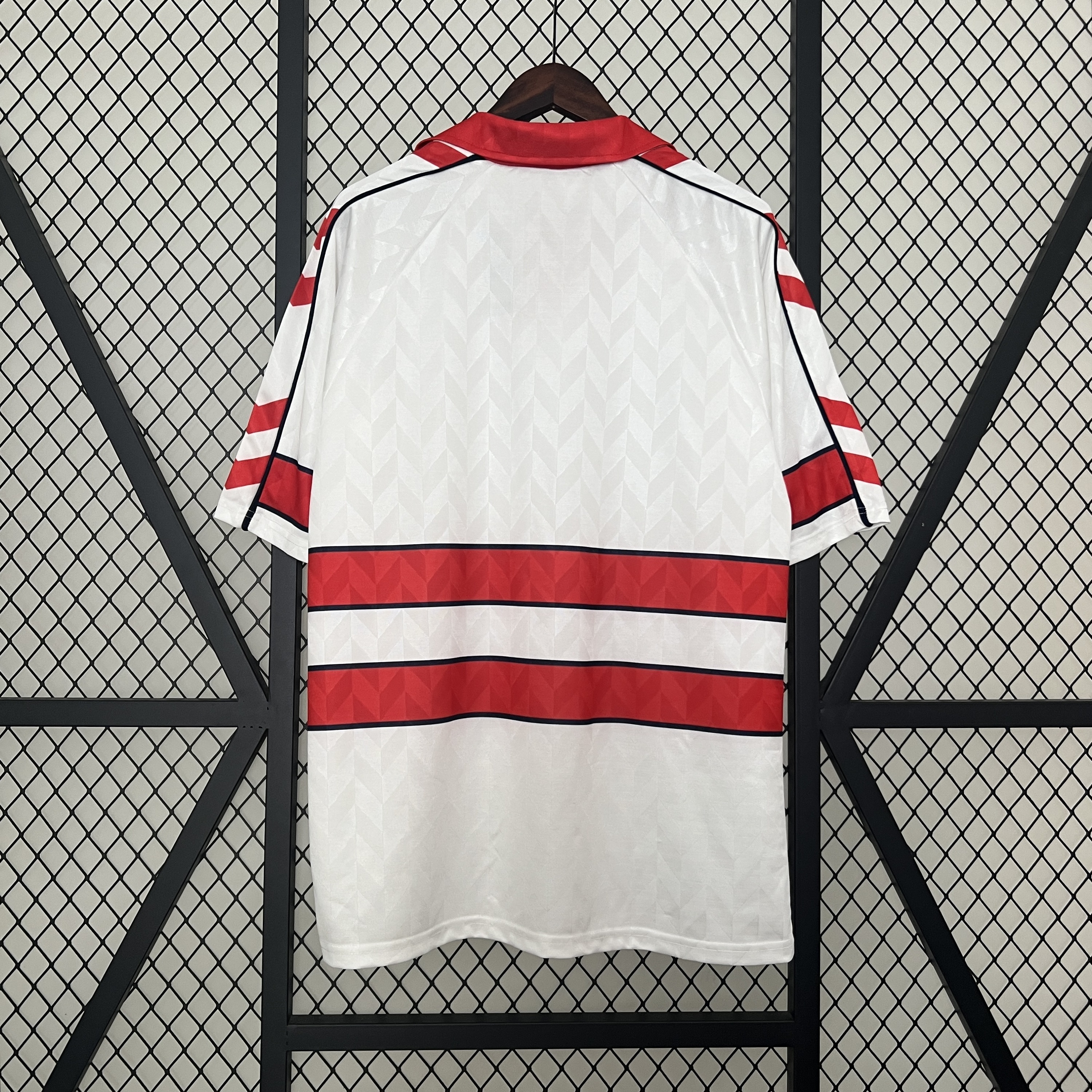 Mens Denmark Retro Away Jersey 1988 Mens Denmark Retro Away Jersey 1988 back view detail