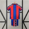 Kids Barcelona Retro Home Kit 1995/97 Kids Barcelona Retro Home Kit 1995/97 rear view of shirt and shorts