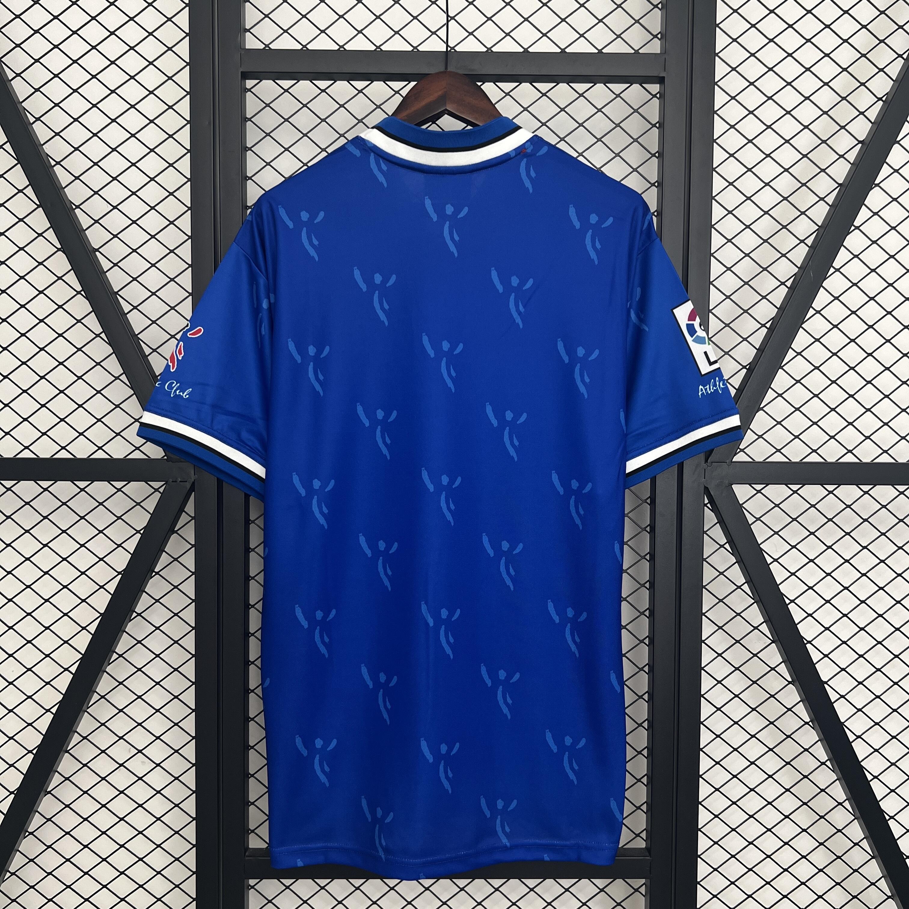 Mens Athletic Bilbao Retro Away Jersey 2001/03 Mens Athletic Bilbao Retro Away Jersey 2001/03 front view on display