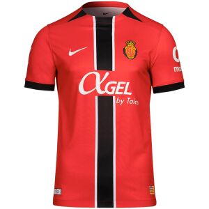 Mens RCD Mallorca home jersey 2025/26 red shirt with black centre stripe front view