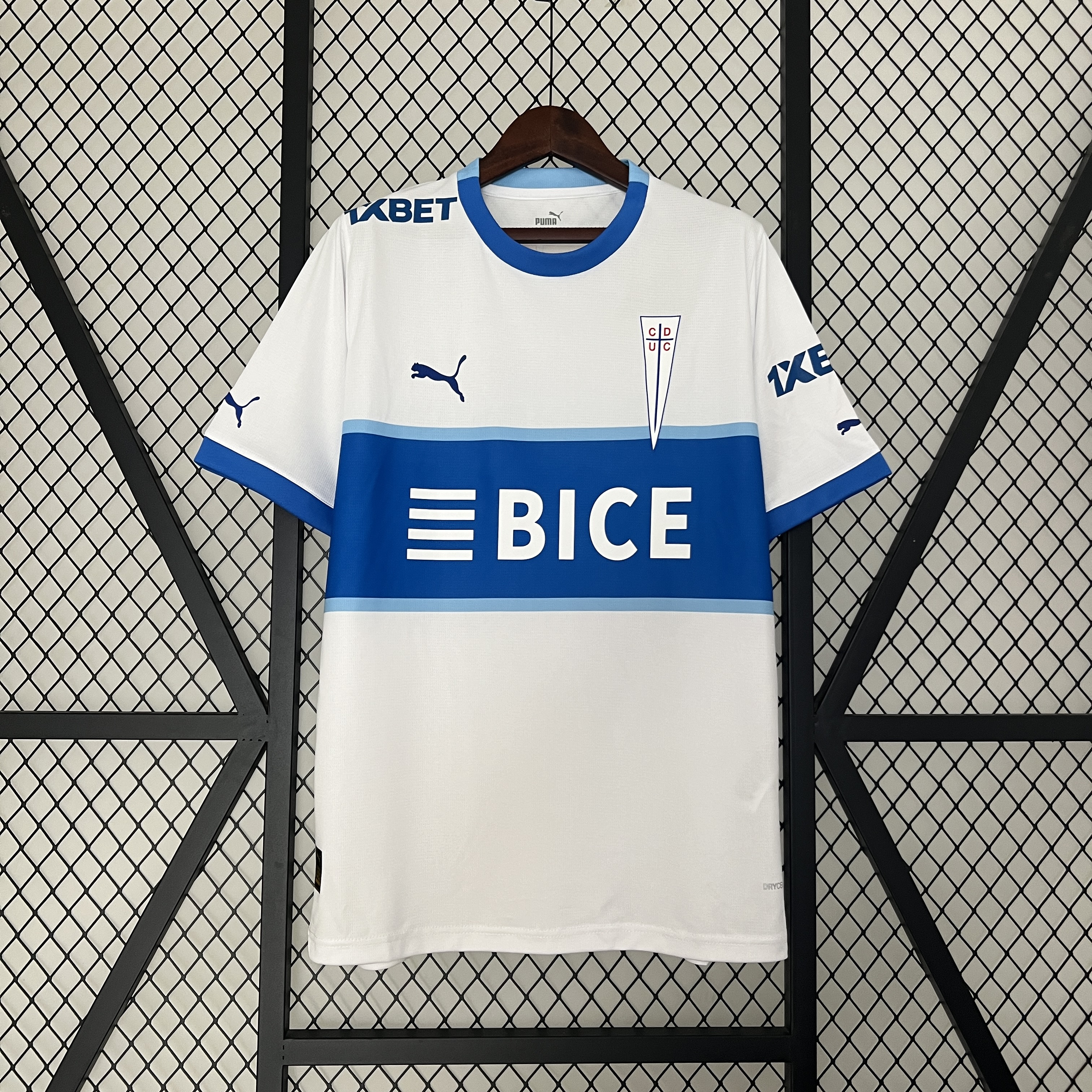 Mens Deportivo Universidad Catolica Home Jersey 2024/25 Mens Deportivo Universidad Catolica Home Jersey 2024/25 front view on display