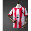 Mens Southampton Home Jersey 2025/26 on mannequin showing red and white stripes with white polo collar