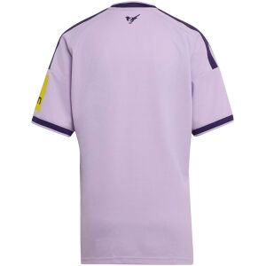 Mens Newcastle United Third Jersey 2026/27 pastel lilac shirt back view with magpie motif