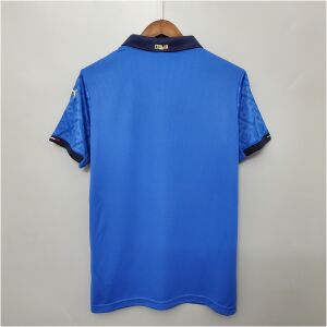 Mens Italy Retro Home Jersey 2020 rear view showing authentic team styling