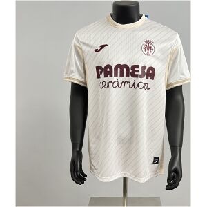 Mens Villarreal white Away Jersey 2025/26 front view on display