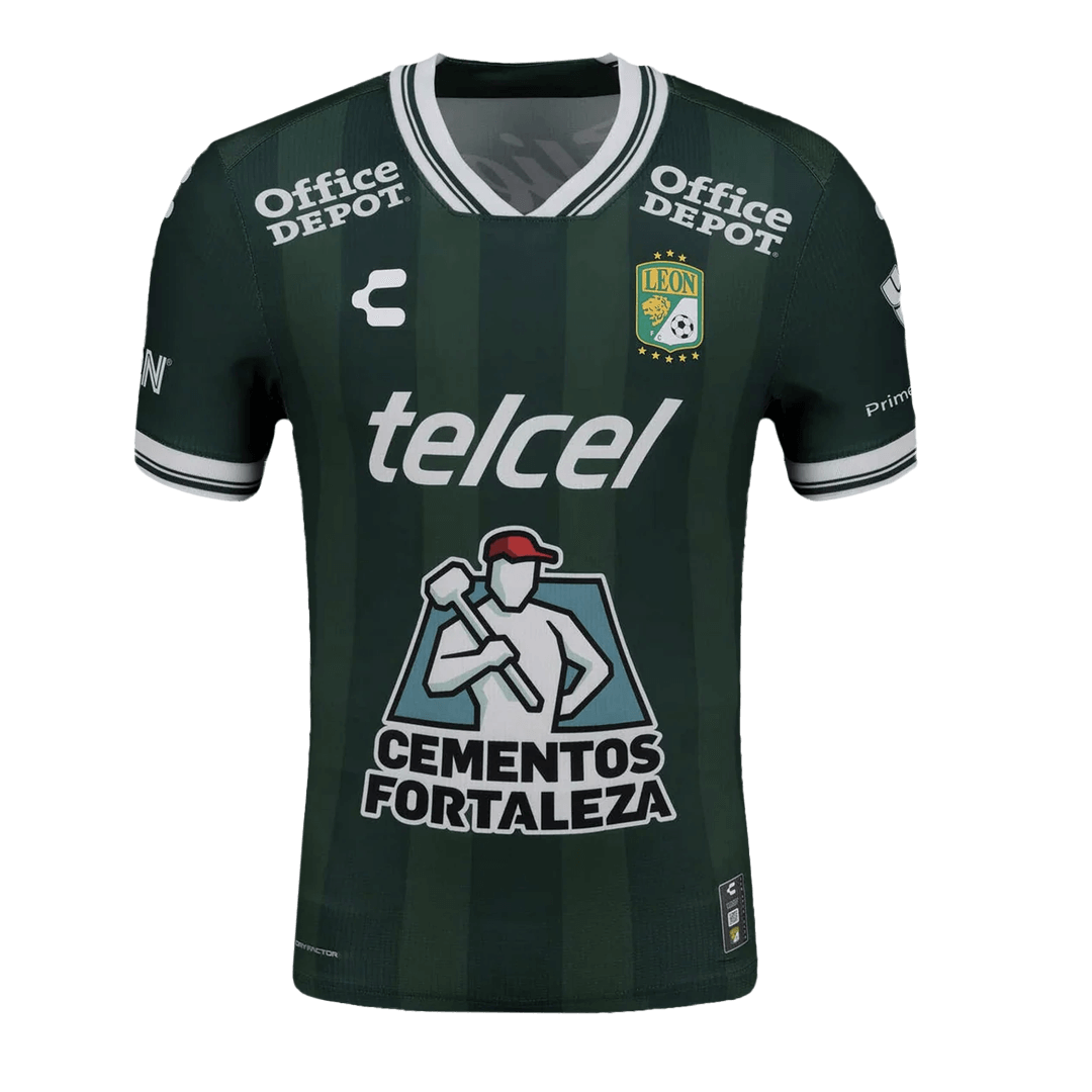 Mens Club Leon Home Jersey 2025/26 Mens Club Leon Home Jersey 2025/26 front view in dark green