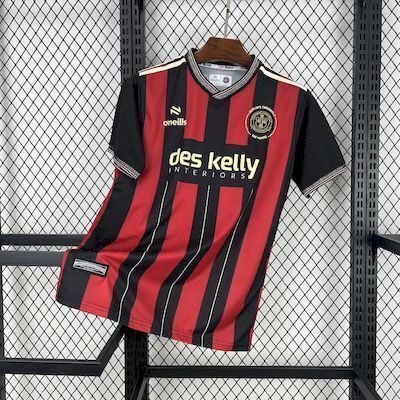 Mens Bohemians Home Jersey 2025/26 Mens Bohemians Home Jersey 2025/26 front view on display