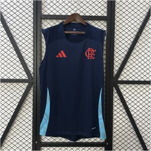 Mens Flamengo Blue Training Kit Suit 2025/26 Mens Flamengo Blue Training Kit Singlet Kits Suit 2025/26 front view on display