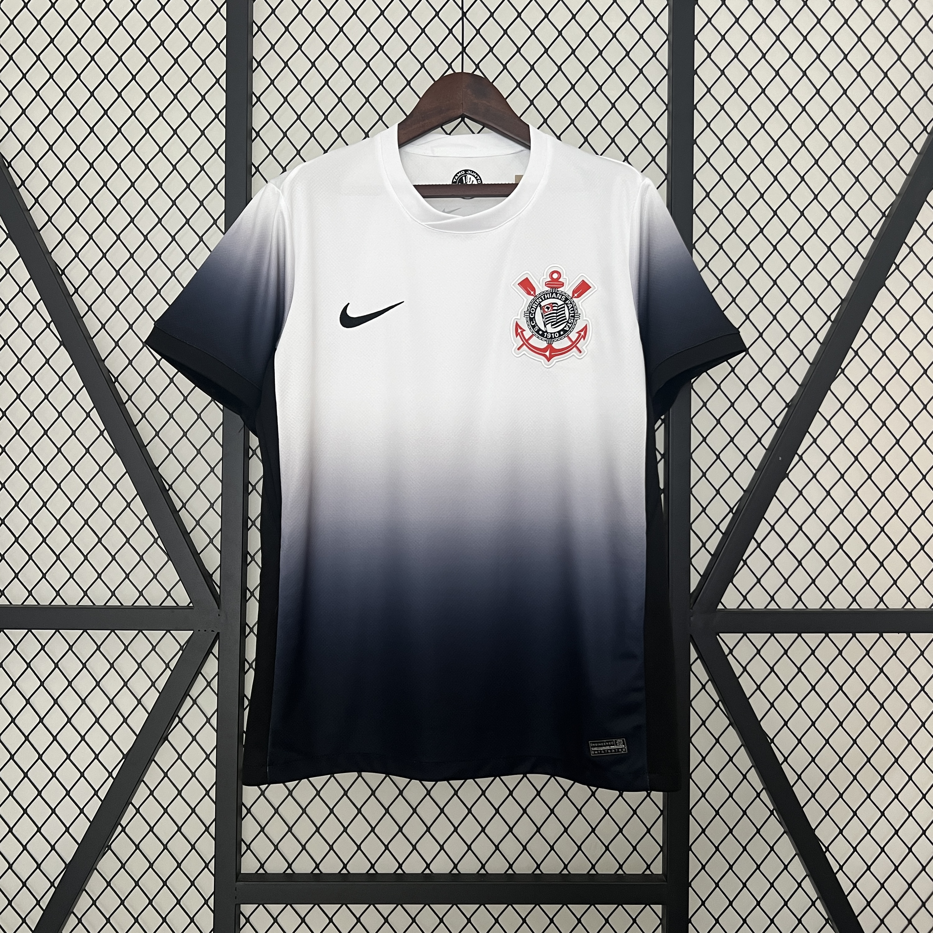 Mens Corinthians All Sponsors Home Jersey 2024/25 Mens Corinthians All Sponsors Home Jersey 2024/25 front view on display