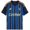Mens Pisa SC Home Jersey 2025/26 front view with blue and black stripes