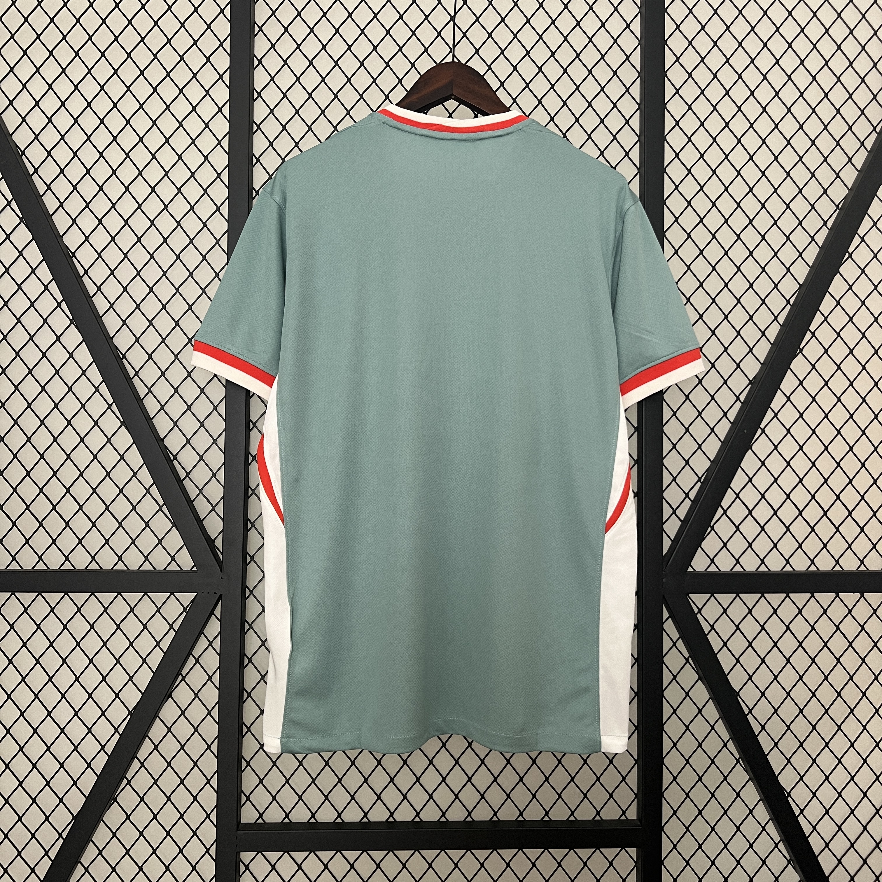 Mens Atletico Madrid Away Jersey 2024/25 Mens Atletico Madrid Away Jersey 2024/25 front view on display