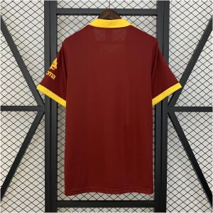 Mens Roma Retro Home Jersey 1991/92 back view detail