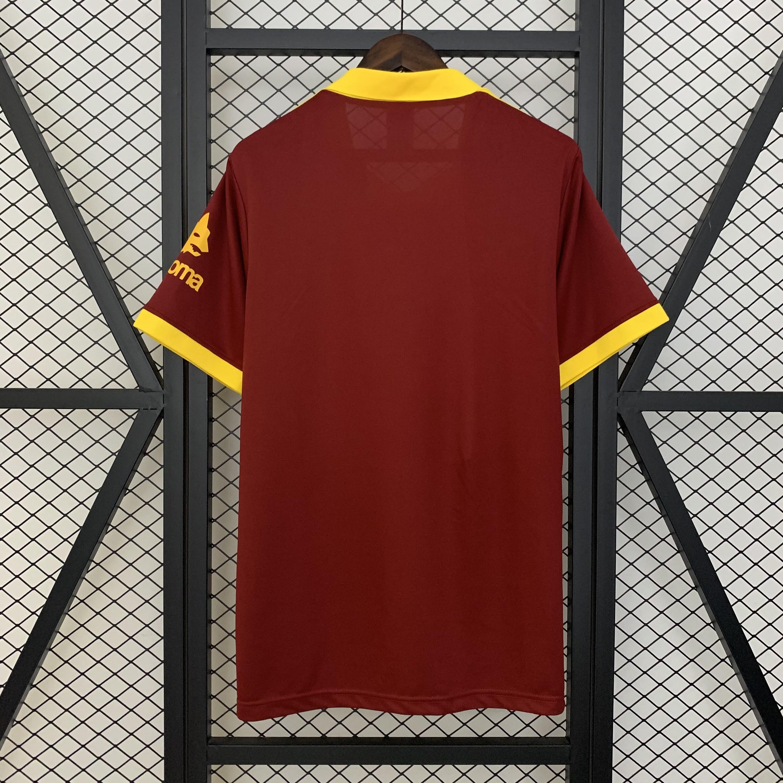 Mens Roma Retro Home Jersey 1991/92 Mens Roma Retro Home Jersey 1991/92 back view detail