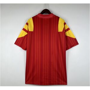 Mens Spain Retro Home Jersey 1992 rear view showing authentic team styling