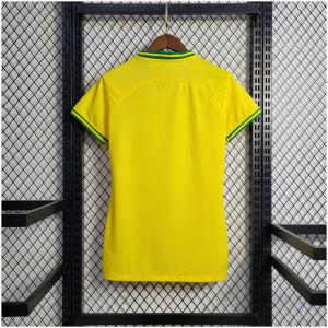 Womens World Cup Brazil Commemorative Edition Yellow Jersey 2022 back view detail