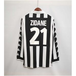 Mens Juventus Retro Long Sleeve Home Jersey 1999/00 back view detail