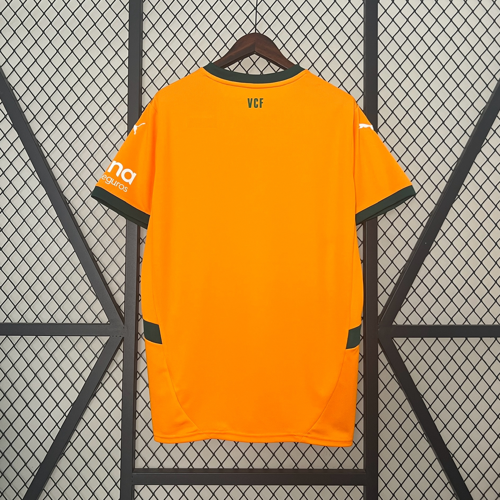 Mens Valencia yellow Third Jersey 2024/25 Mens Valencia yellow Third Jersey 2024/25 back view detail