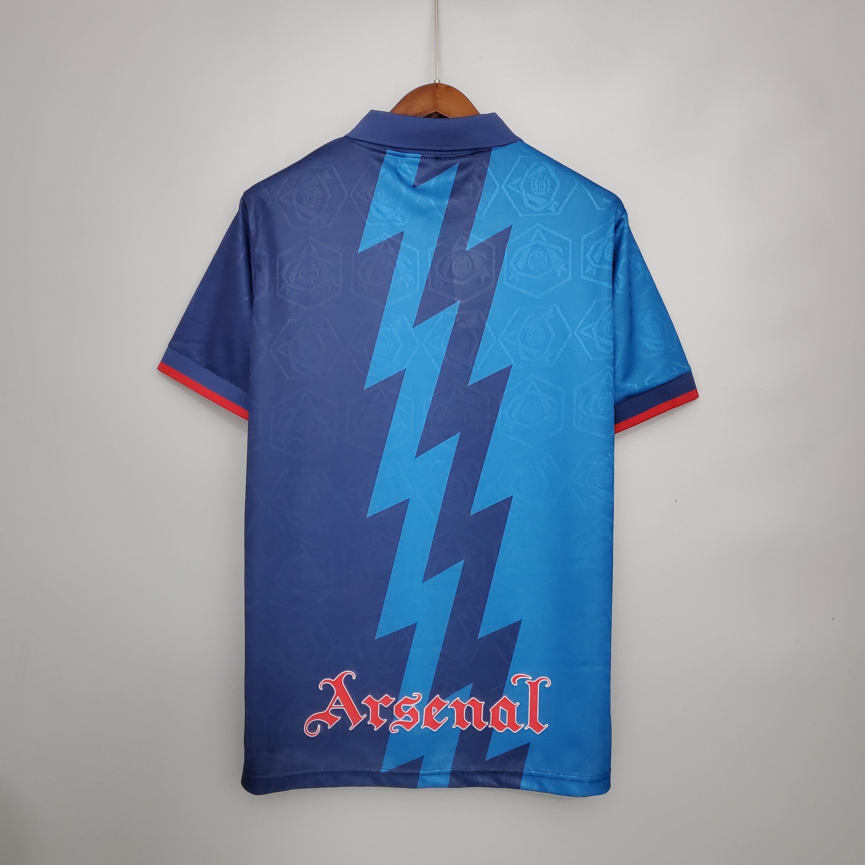 Mens Arsenal Retro Away Jersey 1995/96 Mens Arsenal Retro Away Jersey 1995/96 back view detail