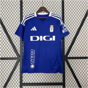 Mens Real Oviedo Home Jersey 2024/25 front view on display
