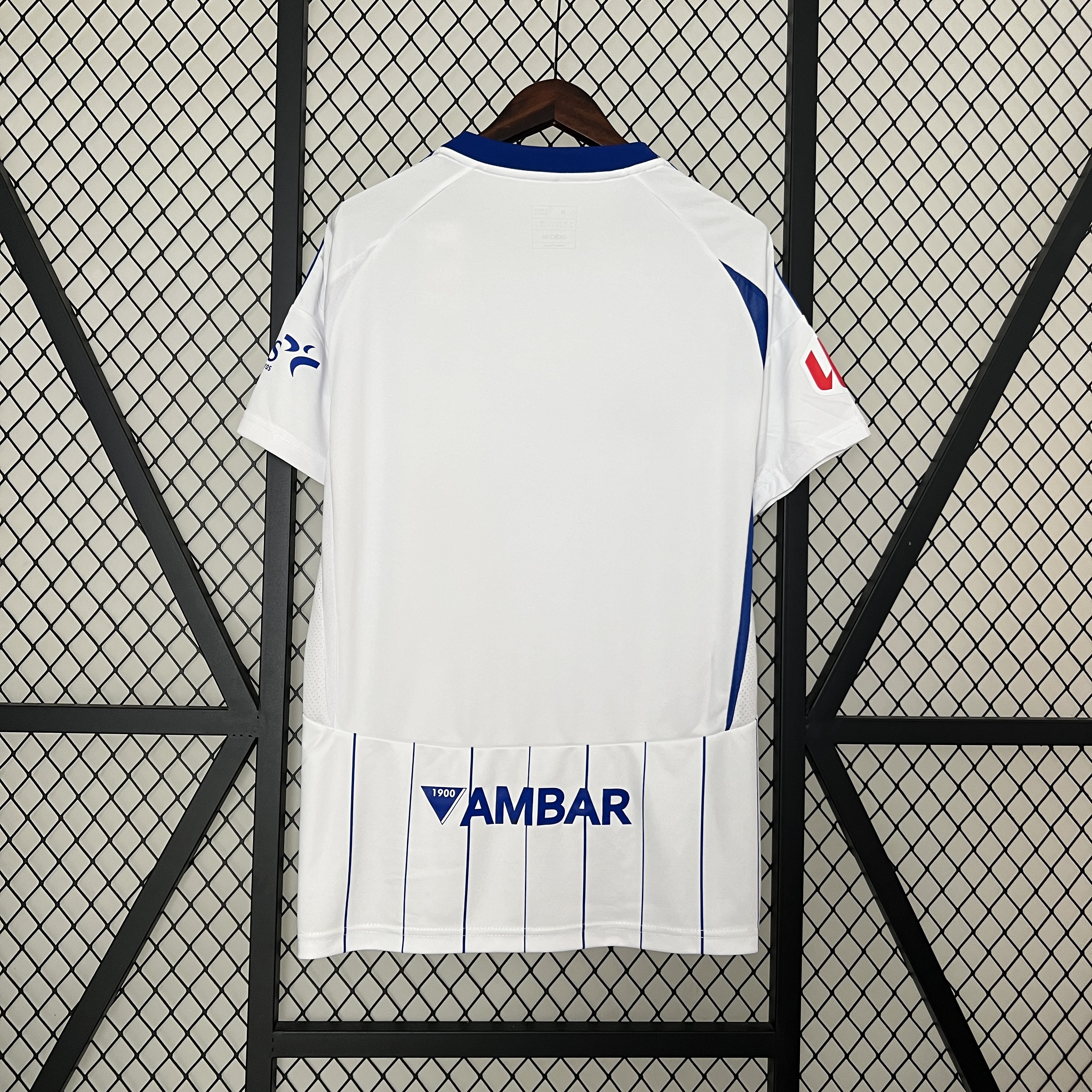 Mens Real Zaragoza Home Jersey 2024/25 Mens Real Zaragoza Home Jersey 2024/25 back view detail