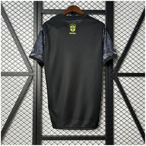 Mens Brazil Black Jesus special Jersey 2025 back view detail