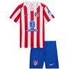 Kids Atletico Madrid Home Kit 2025/26 shirt and shorts set front view