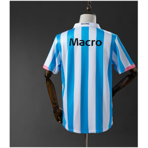 Mens Racing Club de Avellaneda Retro Home Jersey 2007/08 rear view showing matching team styling