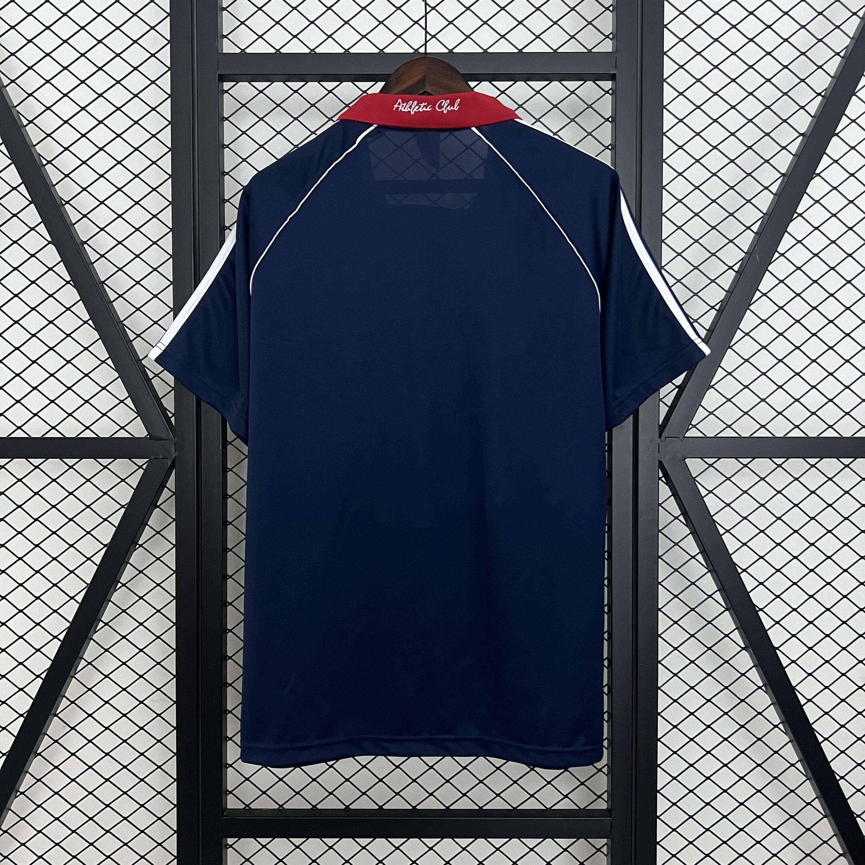 Mens Athletic Bilbao Retro Away Jersey 1999/00 Mens Athletic Bilbao Retro Away Jersey 1999/00 front view on display