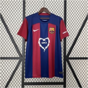 Mens Barcelona Home Jersey 2024/25 Mens Barcelona home jersey 2024/25 with blaugrana stripes and crest, front view