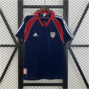 Mens Athletic Bilbao Retro Away Jersey 1999/00 Mens Athletic Bilbao Retro Away Jersey 1999/00 front view on display