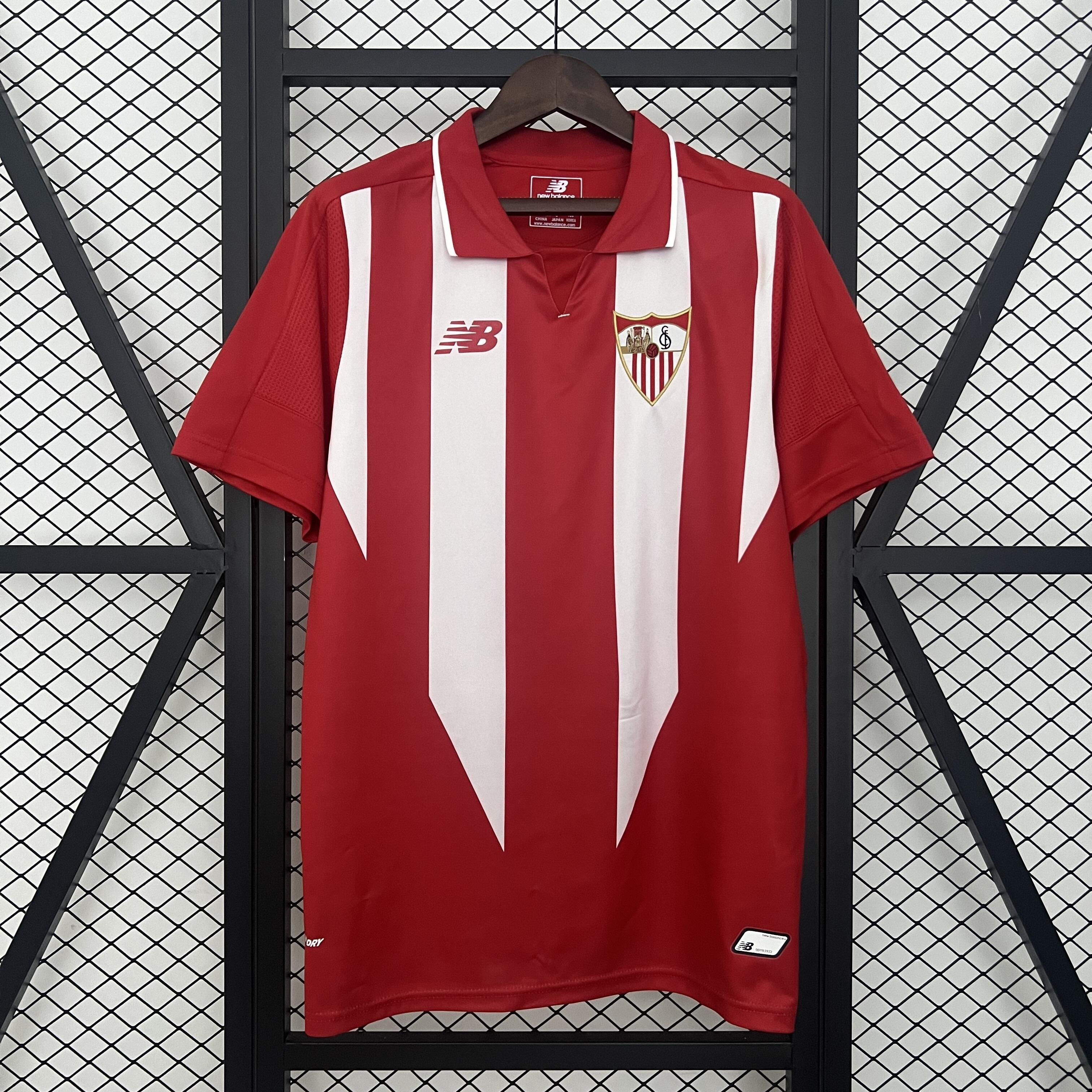 Mens Sevilla Retro Home Jersey 2015/16 Mens Sevilla Retro Home Jersey 2015/16 front view on display