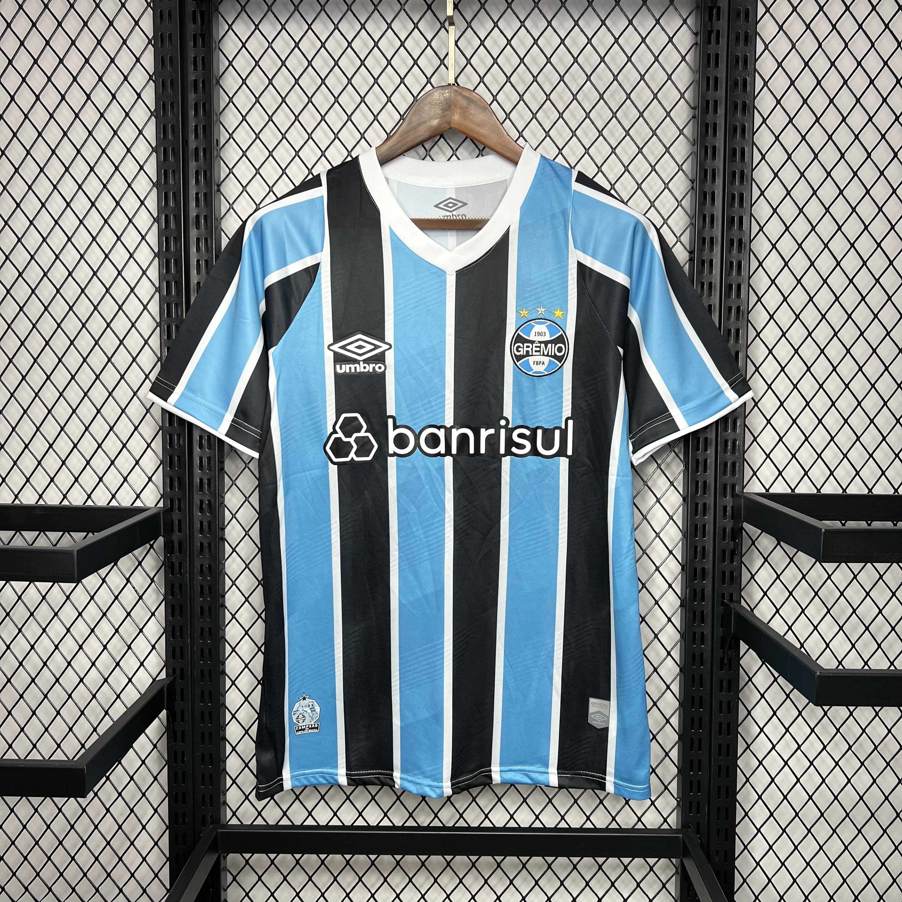 Mens Gremio Home Jersey 2024/25 Mens Gremio Home Jersey 2024/25 front view on display