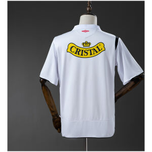 Mens Colo Colo Retro Home Jersey 2006/07 rear view showing matching team styling