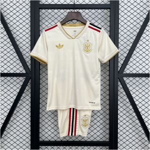 Kids Flamengo Third Kit 2025/26 front view on display