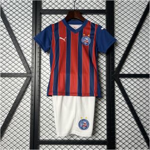 Kids Bahia Away Kit 2025/26 front view on display