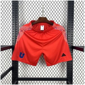 Mens Universidad de Chile Away Shorts 2025/26 Mens Universidad de Chile Away Shorts 2025/26 front view in scarlet red