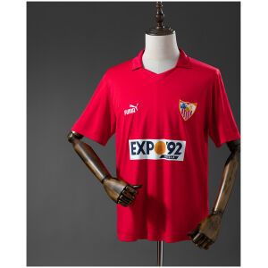 Mens Sevilla Retro Away Jersey 1987/90 front view on display