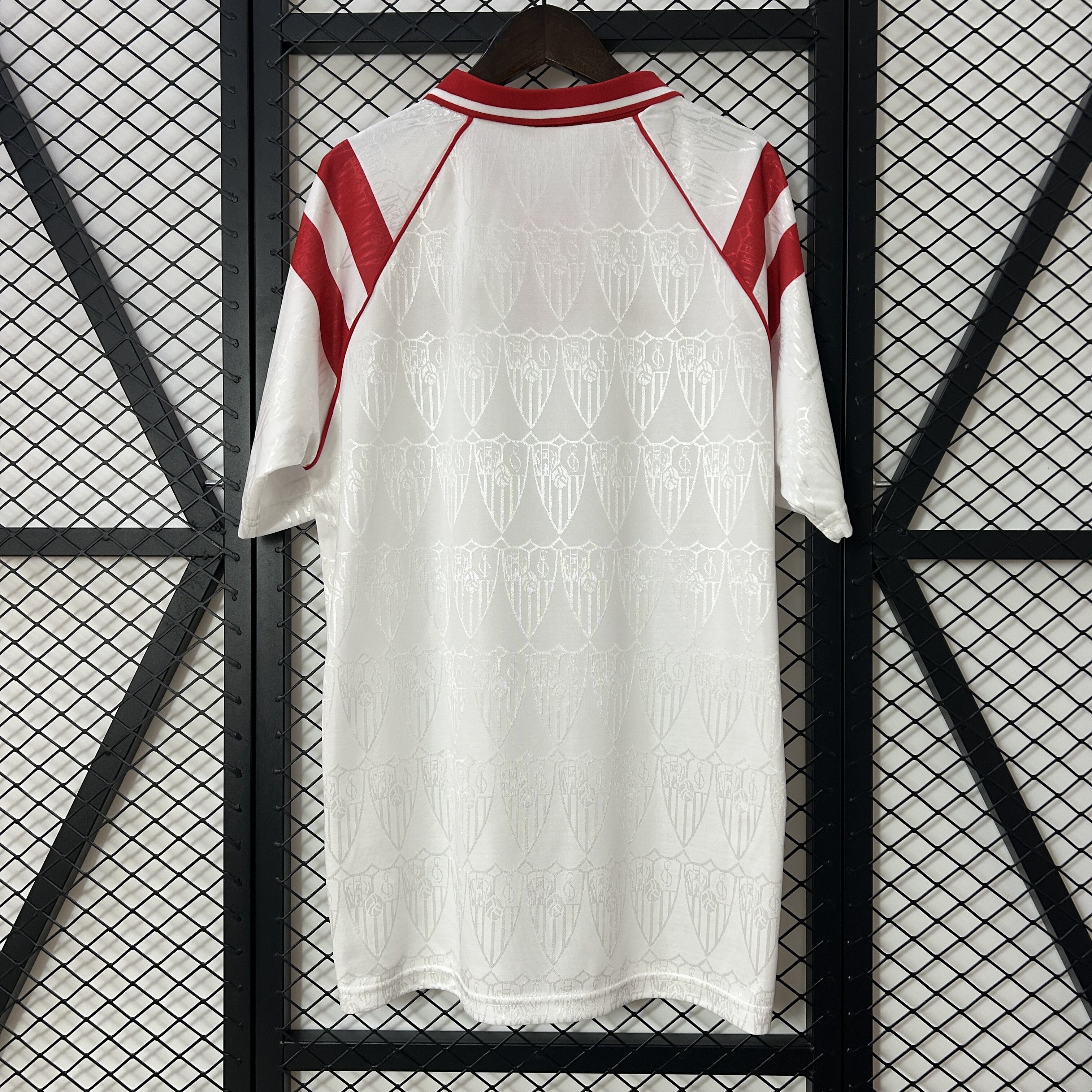 Mens Sevilla Retro Home Jersey 1992/93 Mens Sevilla Retro Home Jersey 1992/93 back view detail