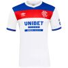 Mens Glasgow Rangers Away Jersey 2025/26 front view with tri-color chest block