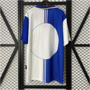 Mens Atletico Madrid Retro Third Jersey 1996/97 front view on display