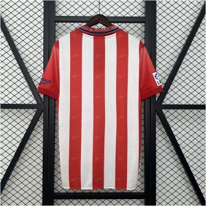 Mens Atletico Madrid Retro Home Jersey 1998/99 front view on display