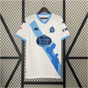 Mens Deportivo La Coruna Away Jersey 2024/25 front view on display